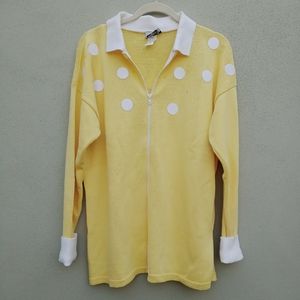 Vintage Lanie NY Yellow Sweater with Sequence Med